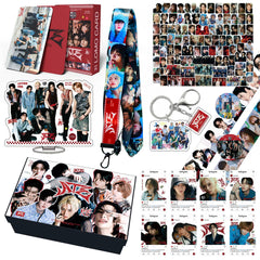STRAYKIDS ATE Gift Set LOMOCARD Keychain Ins-Card Sticker Lanyard Tape Gift box