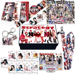 TWICE Strategy Gift Set LOMOCARD Keychain Ins-Card Sticker Lanyard Tape