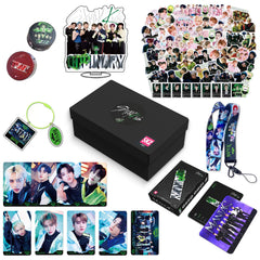 STRAYKIDS MANIAC Gift Set LOMOCARD Keychain Ins-Card Sticker Lanyard Tape