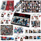 STRAYKIDS ATE Gift Set LOMOCARD Keychain Ins-Card Sticker Lanyard Tape Gift box