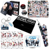 STRAYKIDS 5-STRA Gift Set LOMOCARD Keychain Ins-Card Sticker Lanyard Tape Gift box