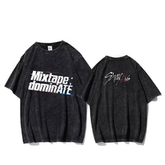 STRAYKIDS Mixtape:dominATE GIANT Washed T-shirt