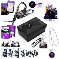 BTS FESTA Necklace Gift Set LOMOCARD Keychain Standing MobileHolder Cardbag