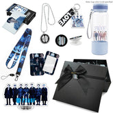 BTS 550ML Transparent Cup Necklace Gift Set