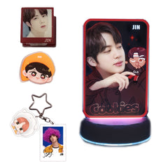 JIN Night Light Set 1 USB Night Light, 1 Keychain, 1 Mini Standing Signs