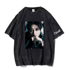 STRAYKIDS 合HOP Washed T-shirt