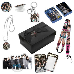 STRAYKIDS 合HOP Necklace Gift Set LOMOCARD Keychain Standing MobileHolder Cardbag