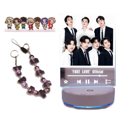Night Light Set 1 USB Night Light, 1 Keychain, 7 Mini Standing Signs