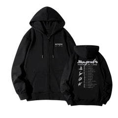 Aespa 2025 World Tour Parallel Line Hoodie