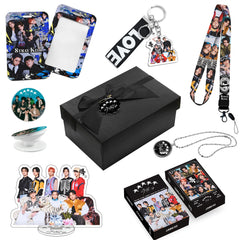 STRAYKIDS 5-STAR Necklace Gift Set LOMOCARD Keychain Standing MobileHolder Cardbag