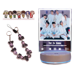 Night Light Set 1 USB Night Light, 1 Keychain, 7 Mini Standing Signs