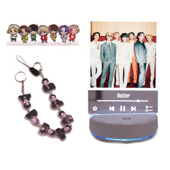 Night Light Set 1 USB Night Light, 1 Keychain, 7 Mini Standing Signs