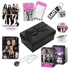 BLACKPIN Necklace Gift Set LOMOCARD Keychain Standing MobileHolder Cardbag