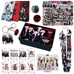 (G) I-DLE 2 Gift Set LOMOCARD Keychain Ins-Card Sticker Lanyard Tape