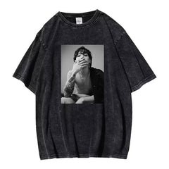 Jungkook Album GOLDEN Vintage Graphic Washed T-Shirt