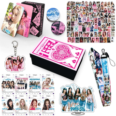 (G) I-DLE I FEEL Gift Set LOMOCARD Keychain Ins-Card Sticker Lanyard Tape