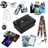 ENHYPEN Necklace Gift Set LOMOCARD Keychain Standing MobileHolder Cardbag