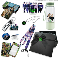 STRAYKIDS 550ML Transparent Cup Necklace Gift Set