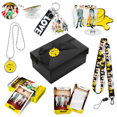 BTS BUTTER Necklace Gift Set LOMOCARD Keychain Standing MobileHolder Cardbag