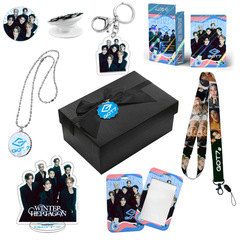 GOT7 Necklace Gift Set LOMOCARD Keychain Standing MobileHolder Cardbag