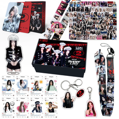 (G) I-DLE Individual Gift Set LOMOCARD Keychain Ins-Card Sticker Lanyard Tape