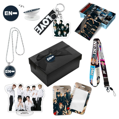 ENHYPEN Necklace Gift Set LOMOCARD Keychain Standing MobileHolder Cardbag