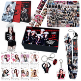 (G) I-DLE Individual Gift Set LOMOCARD Keychain Ins-Card Sticker Lanyard Tape