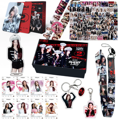 (G) I-DLE Individual Gift Set LOMOCARD Keychain Ins-Card Sticker Lanyard Tape
