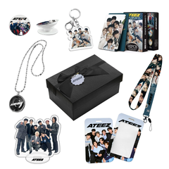 ATEEZ Necklace Gift Set LOMOCARD Keychain Standing MobileHolder Cardbag