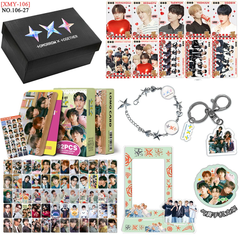 TXT Gift Set Photo Frame Bracelet LOMOCARD Keychain Mobile Holder