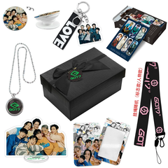 GOT7 Necklace Gift Set LOMOCARD Keychain Standing MobileHolder Cardbag