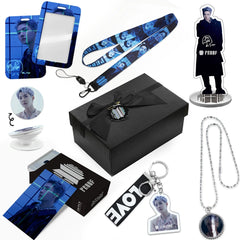 BTS PROOF Necklace Gift Set LOMOCARD Keychain Standing MobileHolder Cardbag