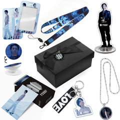 BTS PROOF Necklace Gift Set LOMOCARD Keychain Standing MobileHolder Cardbag