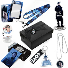 BTS PROOF Necklace Gift Set LOMOCARD Keychain Standing MobileHolder Cardbag