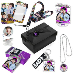 BTS FESTA Necklace Gift Set LOMOCARD Keychain Standing MobileHolder Cardbag