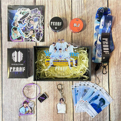 BTS PROOF Gift Set LOMOCARD Keychain Ins-Card Sticker Lanyard Tape Gift box (Copy)