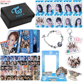 TWICE Gift Set Photo Frame Bracelet LOMOCARD Keychain Mobile Holder