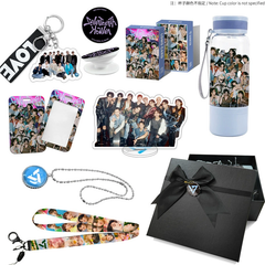SEVENTEEN 550ML Transparent Cup Necklace Gift Set