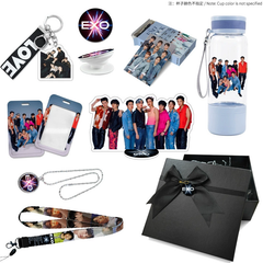 EXO 550ML Transparent Cup Necklace Gift Set