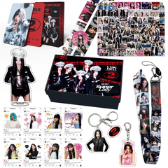 (G) I-DLE Individual Gift Set LOMOCARD Keychain Ins-Card Sticker Lanyard Tape