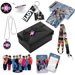 EXO Necklace Gift Set LOMOCARD Keychain Standing MobileHolder Cardbag