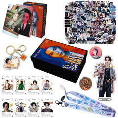 BTS SUGA D-DAY Gift Set LOMOCARD Keychain Ins-Card Sticker Lanyard Tape