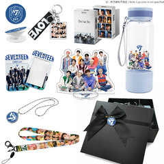 SEVENTEEN 550ML Transparent Cup Necklace Gift Set