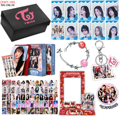 TWICE Gift Set Photo Frame Bracelet LOMOCARD Keychain Mobile Holder