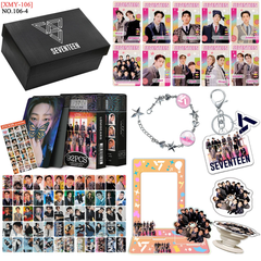 SEVENTEEN SVT Gift Set Photo Frame Bracelet LOMOCARD Keychain Mobile Holder