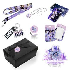 BTS YET TO COME Necklace Gift Set LOMOCARD Keychain Standing MobileHolder Cardbag
