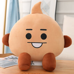 BTS BT21 Plush Doll Sitting Pillow 25/35/45cm=9.8/13.8/17.7in