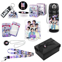 BTS 500ML Thermal Mug Necklace Gift Set