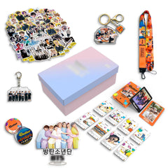 BTS PROMISS TO DANCE Gift Set LOMOCARD Keychain Ins-Card Sticker Lanyard Tape Gift box (Copy)