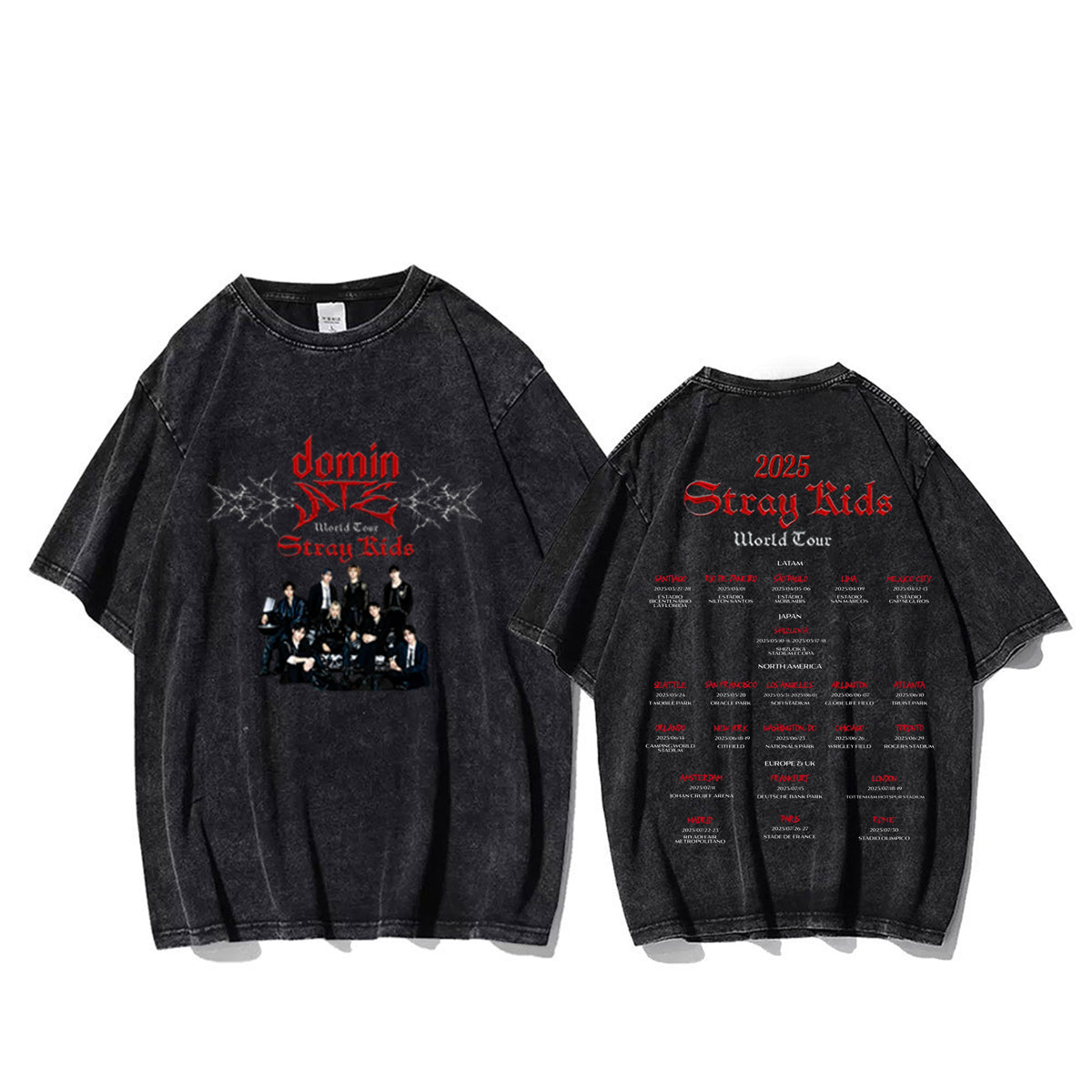 STRAYKIDS 2025 WORLD TOUR dominATE T-shirt